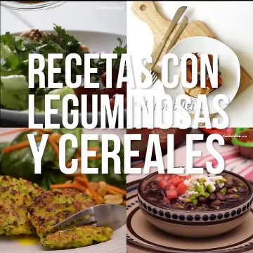 Recetas con legumbres y cereales