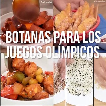 Recetas de botanas para Juegos Olímpicos