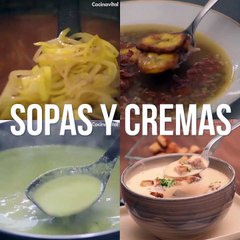 Recetas de cremas y sopas