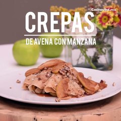 Crepas de avena con manzana | Cocina Vital