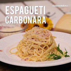 Receta de espagueti carbonara | Cocina Vital
