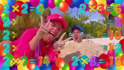 Los Meñiques De La Casa - Aprende la tabla del 2 en la Playa |