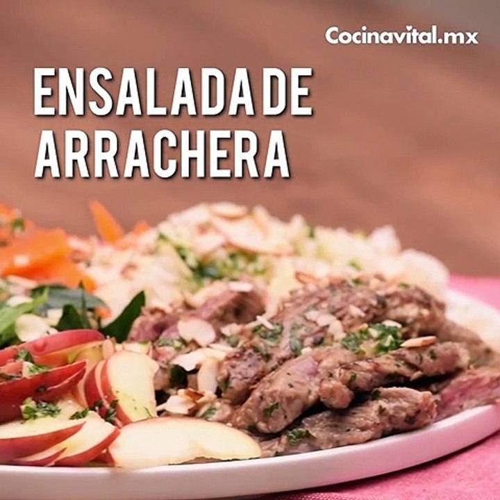 Receta de Ensalada de arrachera con vinagreta Carbonell - Cocina Vital
