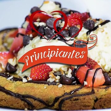 Receta de galleta gigante con helado | Recetas de postres fáciles | Cocina Vital