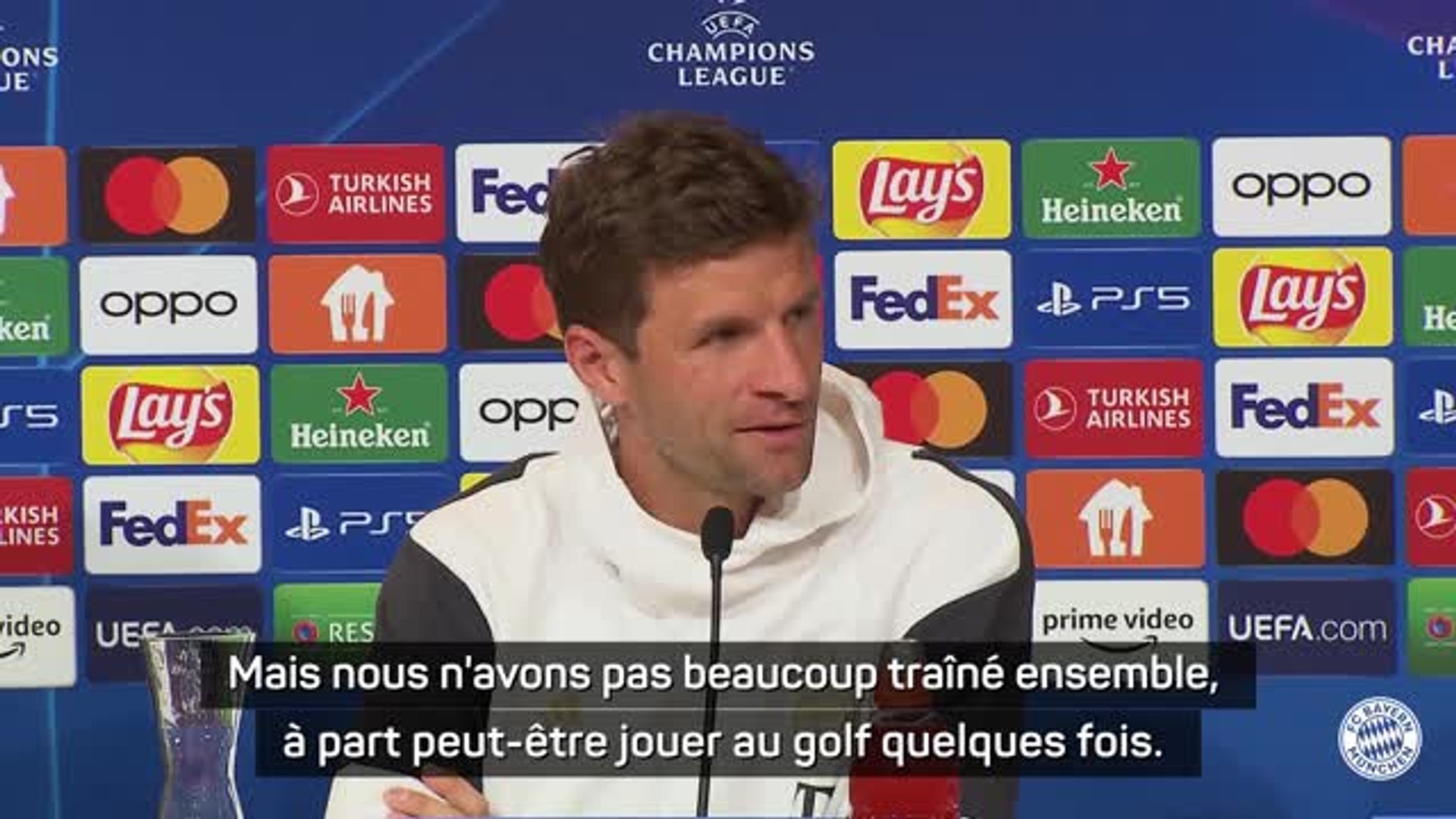 ⁣Groupe C - Müller : “J'ai une très bonne relation avec Robert Lewandowski”