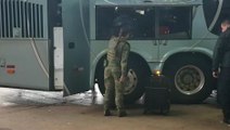 BPFron realiza abordagem em ônibus de linha na Rodoviária de Cascavel