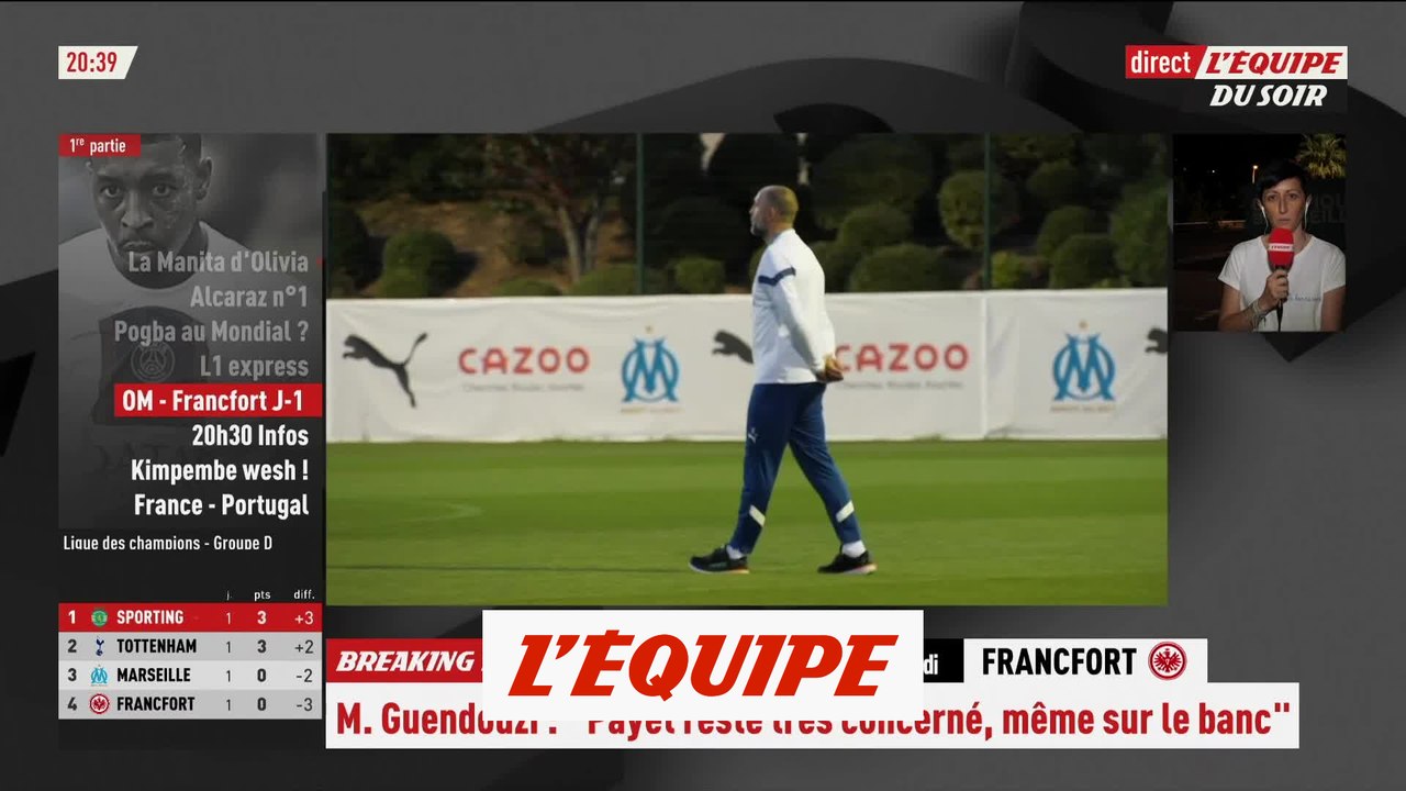 Gigot absent de l'entraînement et incertain contre Francfort - Foot - C1 - OM