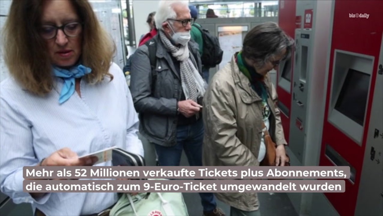 Fast verdoppelt: 9-Euro-Ticket bringt Deutscher Bahn Rekordumsatz