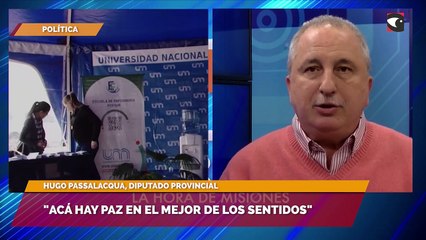 "Acá hay paz en el mejor de los sentidos"