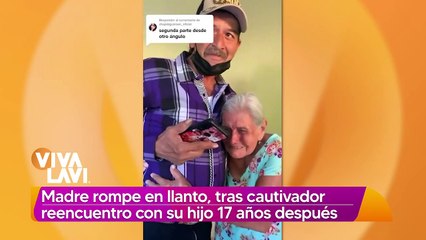 Madre llora al reecontrarse con su hijo 17 años después