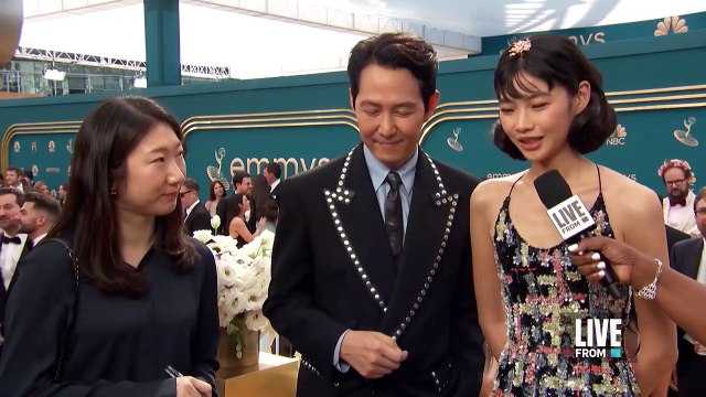 Squid Game Stars Discuss Historic Nomination at 2022 Emmys _ E! News