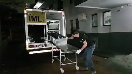 Corpo de José Gustavo Katarinhuk chega no Instituto Médico Legal