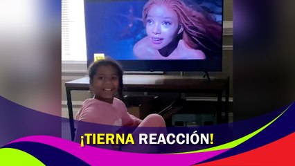 Reacción de pequeña niña al ver el avance de 'La Sirenita' Live Action conmueve al mundo