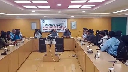 केएसआर बेंगलूरु रेलवे स्टेशन को "ईट राइट" प्रमाण पत्र