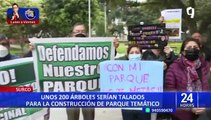 Vecinos denuncian que no se les informó: Descontento por construcción de parque temático en Surco