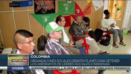 Tải video: Organizaciones sociales de Colombia debaten planes para detener asesinatos de líderes sociales