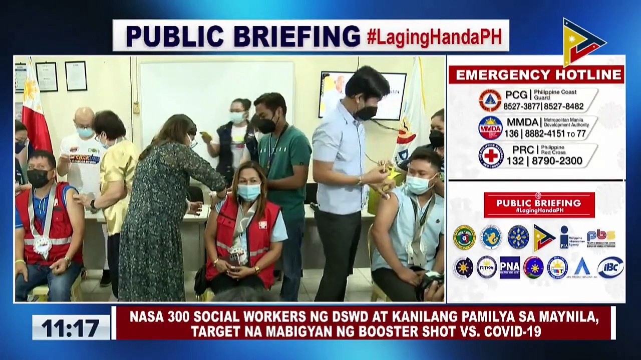 Nasa 300 social workers ng DSWD at kanilang pamilya sa Maynila, target na mabigyan ng booster shot vs. COVID-19