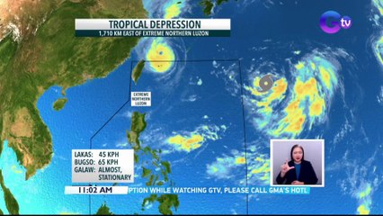 Nasa labas na ng philippine area of responsibility ang Typhoon Inday. | BT