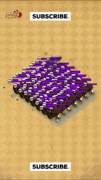 Skeletons Traps vs Skeleton spells - FIRE BOMB COC - Clash of Clans