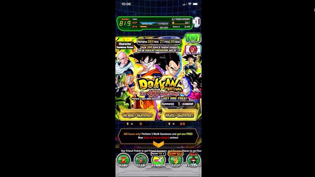 DBZ Dokkan Battle LR Super Vegito & LR Majin Buu (Gohan) Dokkan Festival Summons