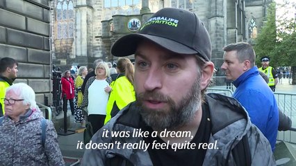 In Edinburgh, people describe 'surreal' moment of paying respects to Queen's coffin