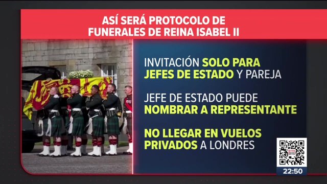 México recibe invitación oficial para asistir a funerales de la reina Isabel II