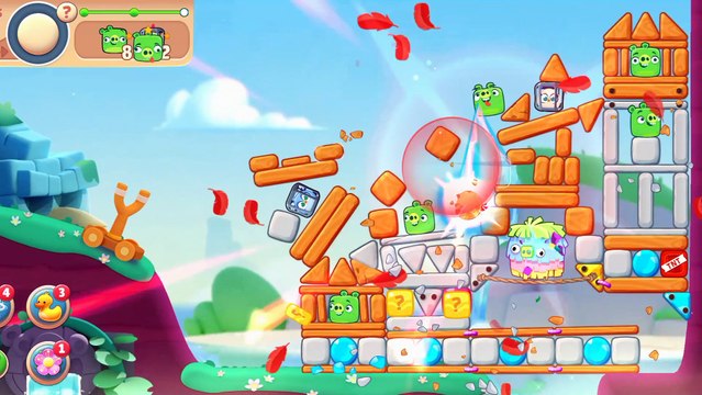Angry birds to play. Release stress. Gaming video level 58 to 59