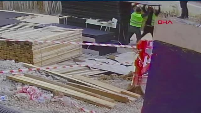 İNŞAAT İŞÇİSİ GİBİ GİRDİKLERİ ŞANTİYEDEN BETON KALIPLARI ÇALDILAR