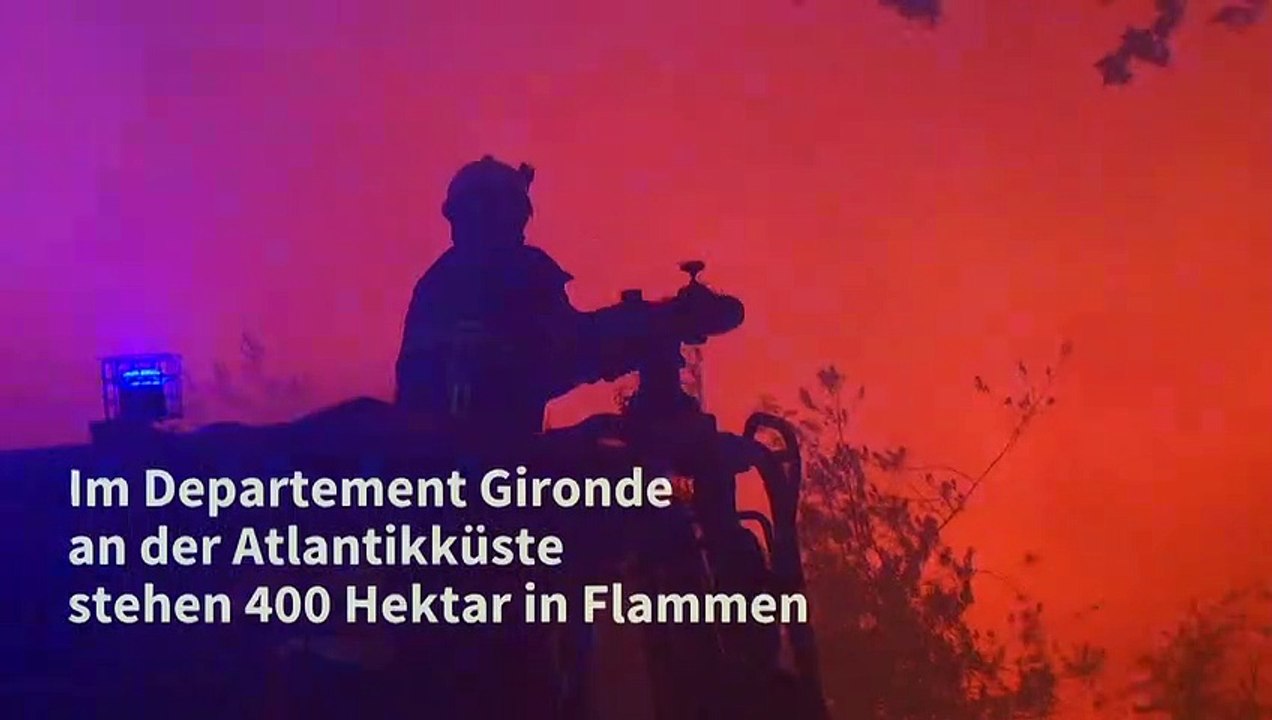 Neue Waldbrände wüten im Südwesten Frankreichs