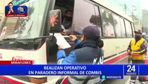 Municipalidad de Miraflores realizó operativo contra combis informales