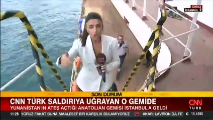 CNN TÜRK saldırıya uğrayan gemide