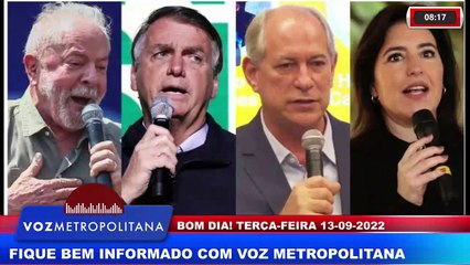 Download Video: PESQUISAS, IPEC MOSTRA LULA COM 46% E BOLSONARO COM 31%, INSTITUTO FSB APONTA LULA COM 41% E BOLSONARO COM 25%