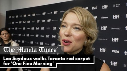 Lea Seydoux walks Toronto red carpet for 'One Fine Morning'