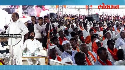 मंत्री संदीपान भूमरे यांचं पैठणी शैलीतील भाषण अन् एकच घोषणा.-