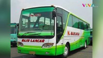 Detik-detik Bus ‘Pencabut Nyawa’ Tabrak Pengendara Motor