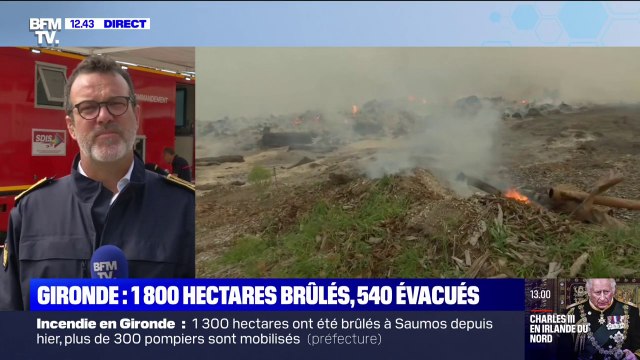 Incendie en Gironde: plus de 1800 hectares ont été brûlés selon le sous-préfet