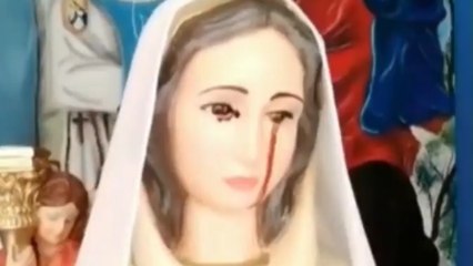 En imágenes: virgen en Bucaramanga se manifestó con lágrimas de sangre