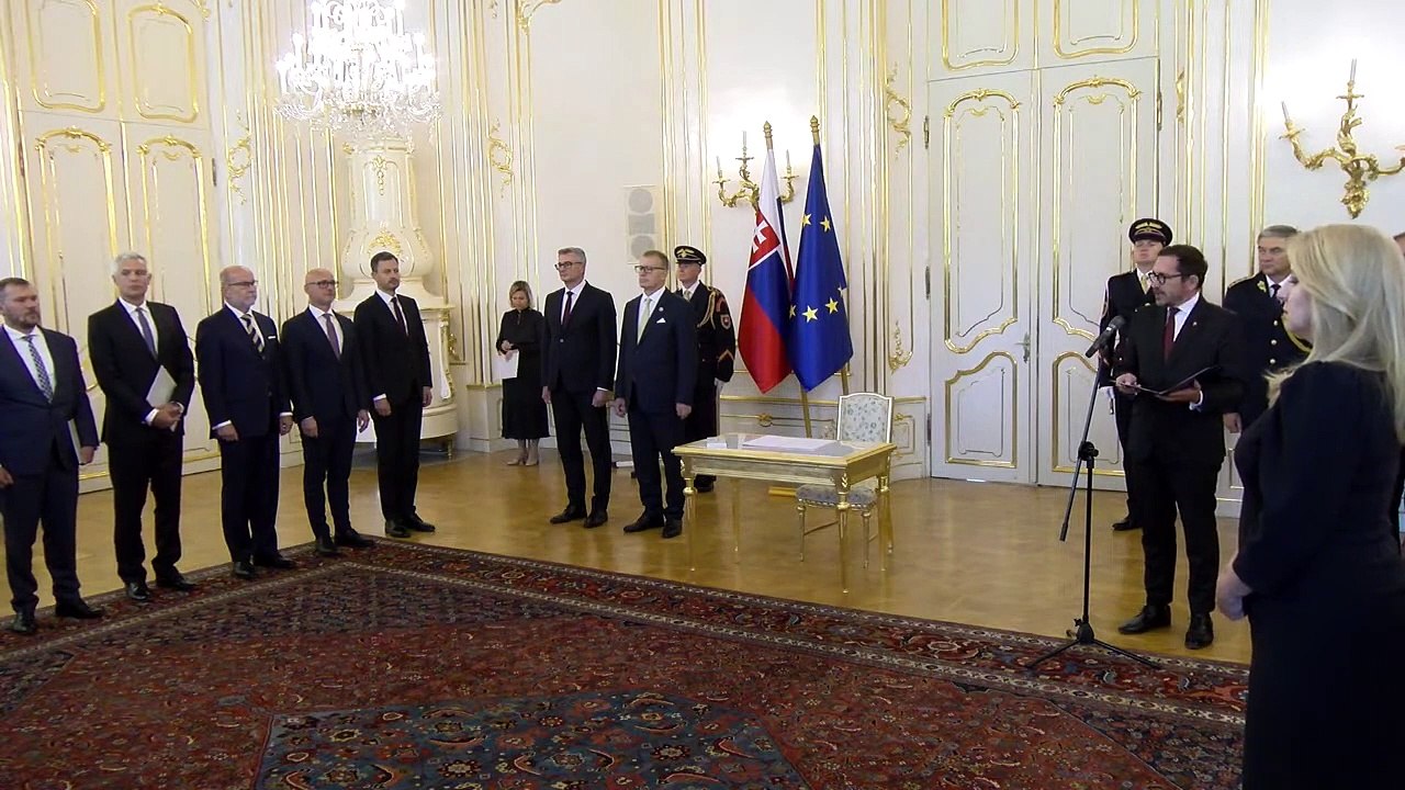 ZÁZNAM: Prezidentka ocenila, že mohla vymenovať za nových ministrov odborníkov