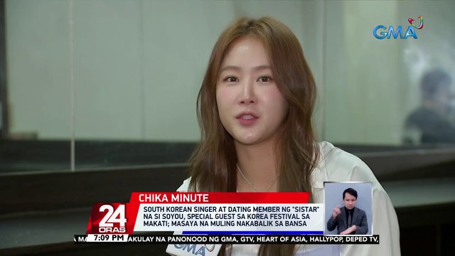 South Korean singer at dating member ng Sistar na si Soyou, special guest sa Korea festival sa Makati; masaya na muling nakabalik sa bansa | 24 Oras