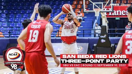 NCAA Season 98 | San Beda's Three-Point Party vs EAC | Men's Basketball Round 1