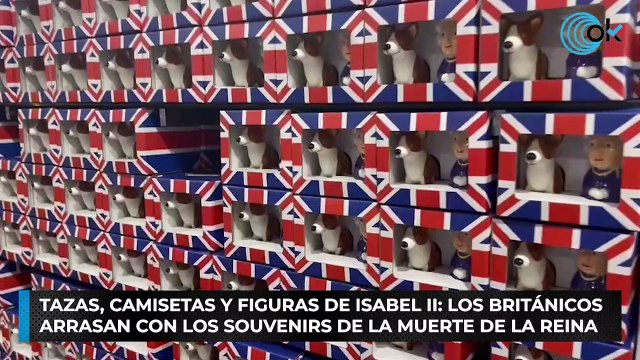 Tazas, camisetas y figuras de Isabel II: los británicos arrasan con los souvenirs de la muerte de la reina