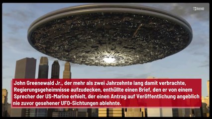 US-Marine wird beschuldigt, sich geweigert zu haben, UFO-Aufnahmen zu veröffentlichen
