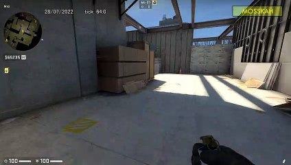 How to Smoke Mid on Vertigo, option 1 - CSGO