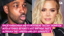 Khloe Kardashian and Tristan Thompson Attend Beyonce’s Birthday Party