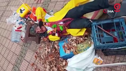 Çevre kirliliğine dikkat çekmek için sıra dışı bir etkinliğe imza attı