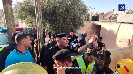 انهيار عمارة في منطقة اللويبدة