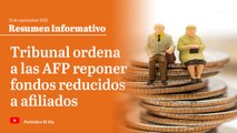 Tribunal ordena a las AFP reponer fondos reducidos a cuentas de afiliados