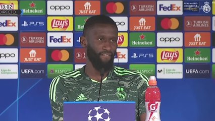 La cara de Rüdiger cuando le preguntan por lo que dijo Neymar de él
