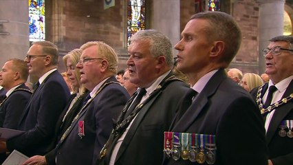 ‘God Save The King’ sung at Belfast memorial service