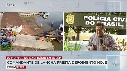 Novas informações sobre o naufrágio em Belém 13/09/2022 12:29:19